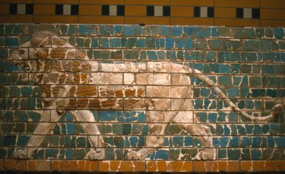 Lion from the Ishtar gate, Babylon by Babylonian